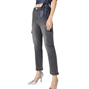 Ceros Karina High Rise Womens Cargo Jeans